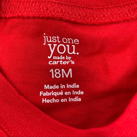 JOY red Santa’s sidekick long sleeve tee 18 month - Picture 2 of 3